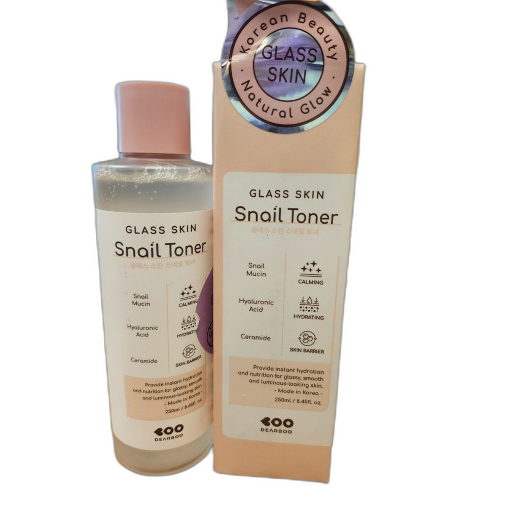 Dearboo Glass Skin Snail Toner  8.45 oz - No Box